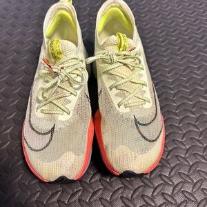 Nike Kids Running Shoes - Cream and Orange